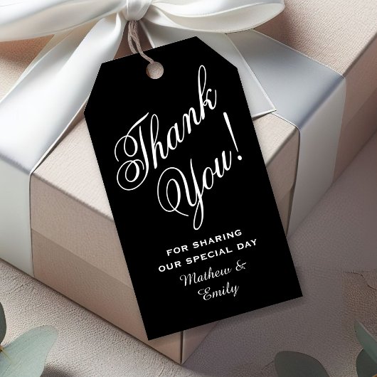 Personalisiert danke Gastgeschenk Hochzeit Geschenkanhänger