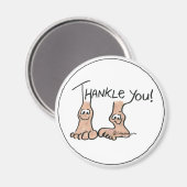 Personalisiert Danke, Geschenk Magnet (Vorderseite/Rückseite)