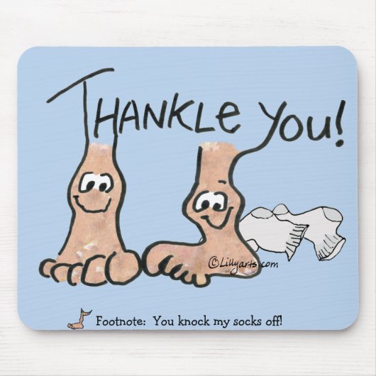 Personalisiert Danke, Geschenk Mousepad (Vorne)