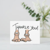 Personalisiert Danke, Geschenk Postkarte (Stehend Vorderseite)