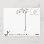 Personalisiert Danke, Geschenk Postkarte (Rückseite)