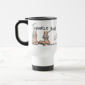 Personalisiert Danke, Geschenk Reisebecher (Links)