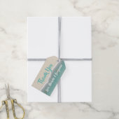 Personalisiert danke Ihnen Beachy Wedding Geschenk Geschenkanhänger (Mit Garn)