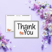 Personalisiert danke Ihnen Corgi doppelseitige Kar