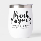 Personalisiert danke Ihnen Hochzeit in Urlaubsort (Links)