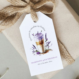 Personalisiert danke Ihnen Kaffee Latte Geburtstag Geschenkanhänger