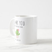 Personalisiert Danke, Lehrer Kaffeetasse (Vorderseite Links)