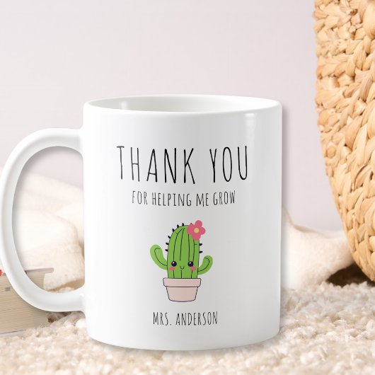 Personalisiert Danke, Lehrer Kaffeetasse