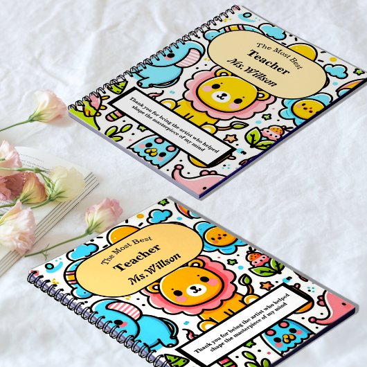 Personalisiert Danke, Lehrer Notizblock