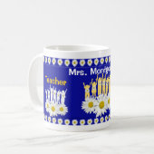 Personalisiert danke Tasse für Lehrer mit Kindern (Vorderseite Links)