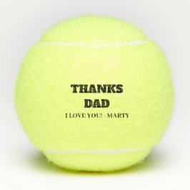 Personalisiert Danke Vater Tennis Balls Tennisbälle