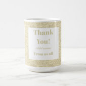 Personalisiert danke von uns allen Tasse (Mittel)
