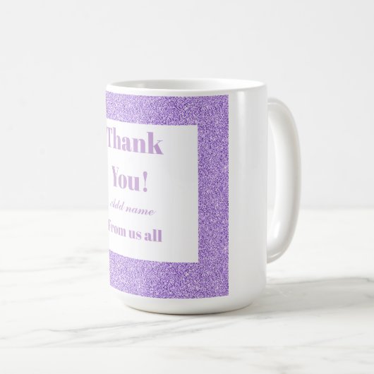 Personalisiert danke von uns allen Tasse (VorderseiteRechts)