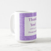 Personalisiert danke von uns allen Tasse (Vorderseite Links)