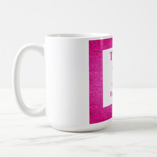 Personalisiert danke von uns allen Tasse (Links)