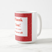 Personalisiert danke von uns allen Tasse (VorderseiteRechts)