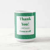 Personalisiert danke von uns allen Tasse (Mittel)