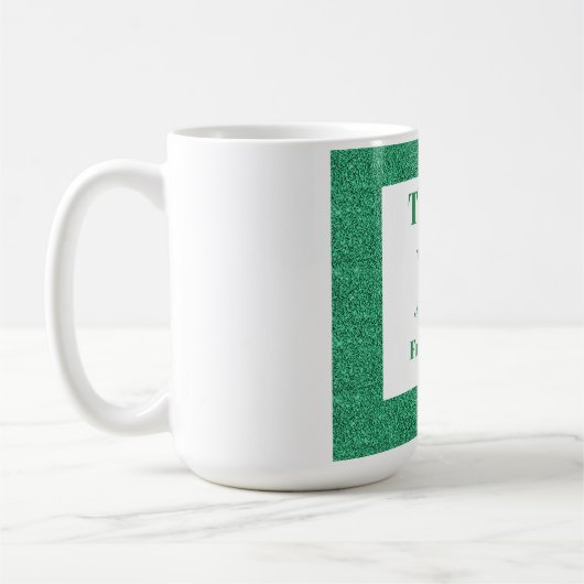 Personalisiert danke von uns allen Tasse (Links)