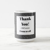 Personalisiert danke von uns allen Tasse (Mittel)