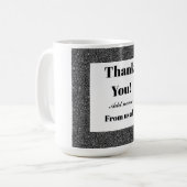 Personalisiert danke von uns allen Tasse (Vorderseite Links)