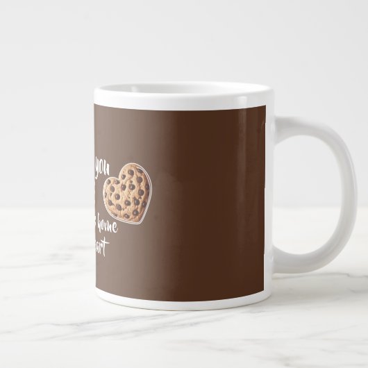 Personalisiert Dankeschön an das Design von Kochhe Jumbo-Tasse (Rechts)