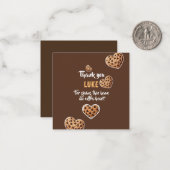 Personalisiert Dankeschön an das Design von Kochhe Mitteilungskarte (Vorderseite/Rückseite Beispiel)