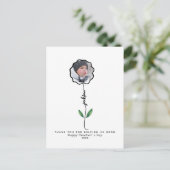 Personalisiert Dankeschön an die Lehrerin Foto Ges Postkarte (Stehend Vorderseite)