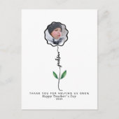 Personalisiert Dankeschön an die Lehrerin Foto Ges Postkarte (Vorderseite)