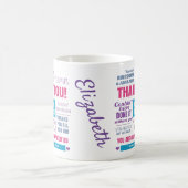 Personalisiert Dankeschön an die Nachricht Kaffeetasse (Mittel)