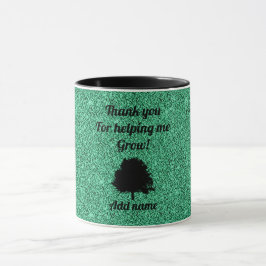Personalisiert Dankeschön an die Tasse