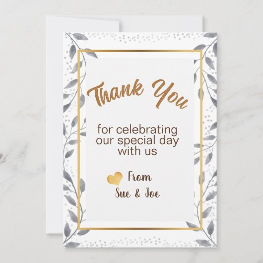 Personalisiert Dankeschön an Ihre Kartengrüße Feiertagskarte (Vorderseite)