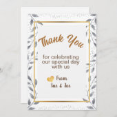 Personalisiert Dankeschön an Ihre Kartengrüße Feiertagskarte (Vorne/Hinten)