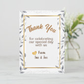 Personalisiert Dankeschön an Ihre Kartengrüße Feiertagskarte (Stehend Vorderseite)