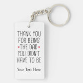 Personalisiert Dankeschön Bonus Papa Schlüsselanhänger (Rückseite)