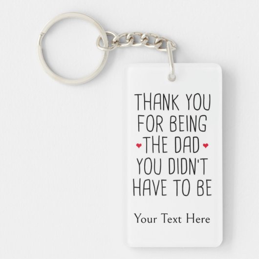 Personalisiert Dankeschön Bonus Papa Schlüsselanhänger (Vorderseite)