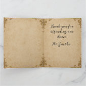 Personalisiert Dankeschön Card Viktorianischer Sti Dankeskarte (Innenseite)