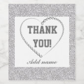 Personalisiert Dankeschön Flaschenetikett Weinetikett (Einzelnes Label)