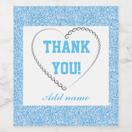 Personalisiert Dankeschön Flaschenetikett Weinetikett (Einzelnes Label)