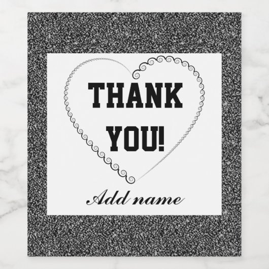 Personalisiert Dankeschön Flaschenetikett Weinetikett (Einzelnes Label)