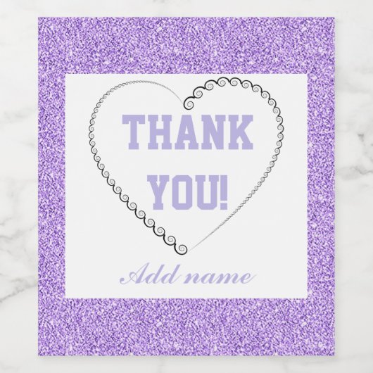 Personalisiert Dankeschön Flaschenetikett Weinetikett (Einzelnes Label)