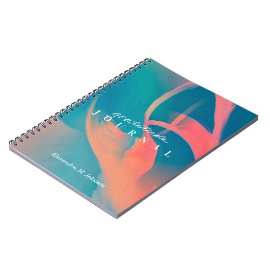 Personalisiert Dankeschön Journal Neon Modern Tren Notizblock (Linke Seite)