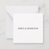 Personalisiert Dankeschön-Karte - Eukalyptus-Faltk Mitteilungskarte (Rückseite)