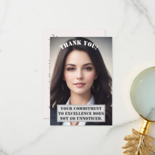 Personalisiert Dankeschön-Karte: Exzellenz anerkan Dankeskarte