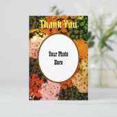Personalisiert Dankeschön Karte: floral Dankeskarte (Stehend Vorderseite)