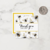 Personalisiert Dankeschön-Karte mit Hummelmuster Mitteilungskarte (Vorderseite/Rückseite Beispiel)