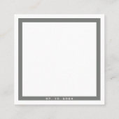 Personalisiert Dankeschön-Karte mit rotem Flugherz Quadratische Visitenkarte (Rückseite)