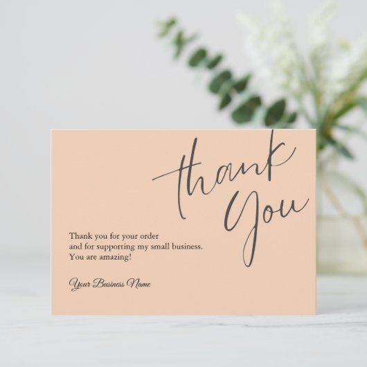 Personalisiert Dankeschön Karten Beruflich (Stehend Vorderseite)