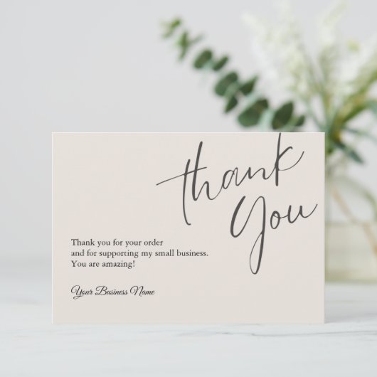 Personalisiert Dankeschön Karten Beruflich (Stehend Vorderseite)