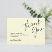 Personalisiert Dankeschön Karten Beruflich (Stehend Vorderseite)