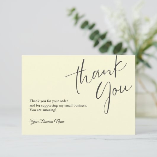 Personalisiert Dankeschön Karten Beruflich (Stehend Vorderseite)